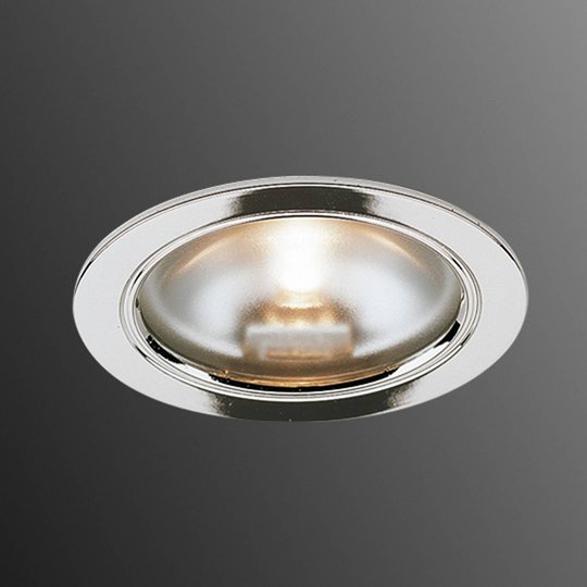 KB 12 halogen-inbyggnadslampa, krom
