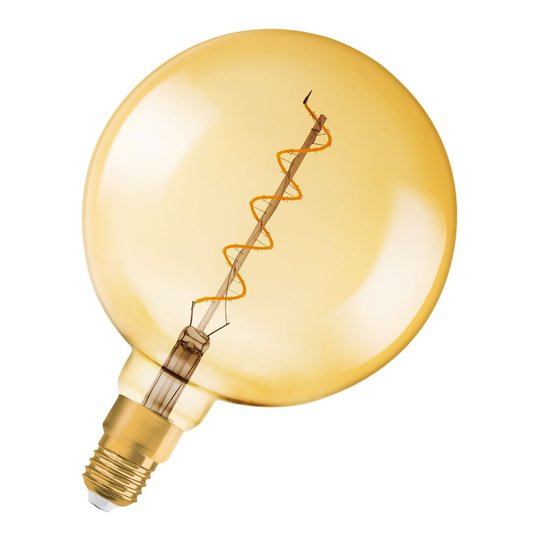 OSRAM LED-globlampa E27 5W Vintage 820 guld