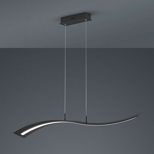 LED-pendellampa Salerno, SwitchDim, svart matt