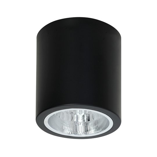 Takspotlight Downlight round i svart, Ø 13,3 cm