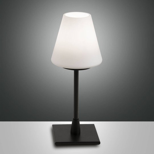 LED-bordslampa Lucy med touchdimmer, svart