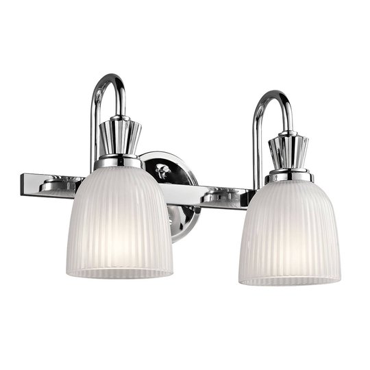 LED-vägglampa Cora till badrum, 2 lampor