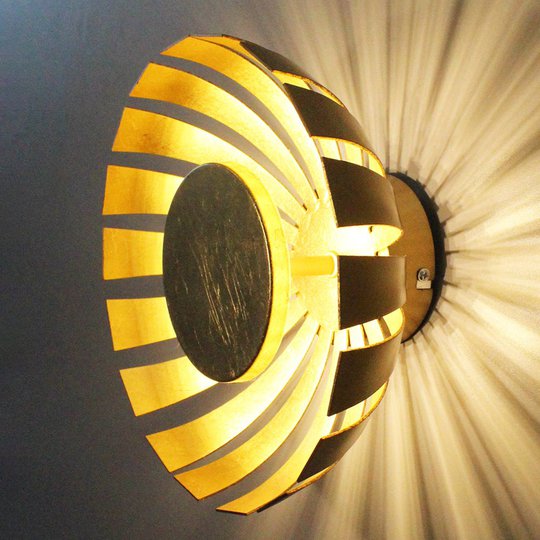 LED-vägglampa Flare Medium, guld