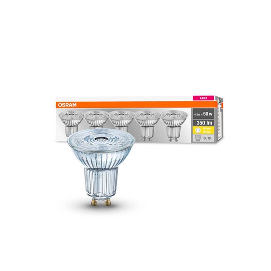 OSRAM LED-reflektor GU10 4,3 W 36° 2 700 K 350 lm