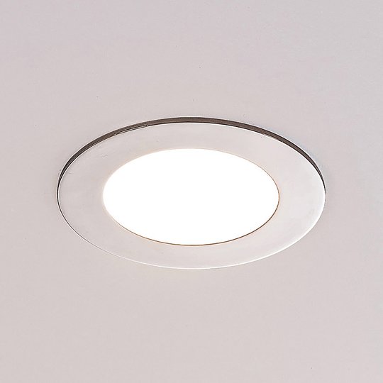 ELC Jupiter LED-inbyggnadsspot, 3-pack i krom