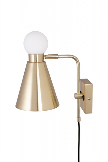 Ludo vägglampa (Mässing/guld)