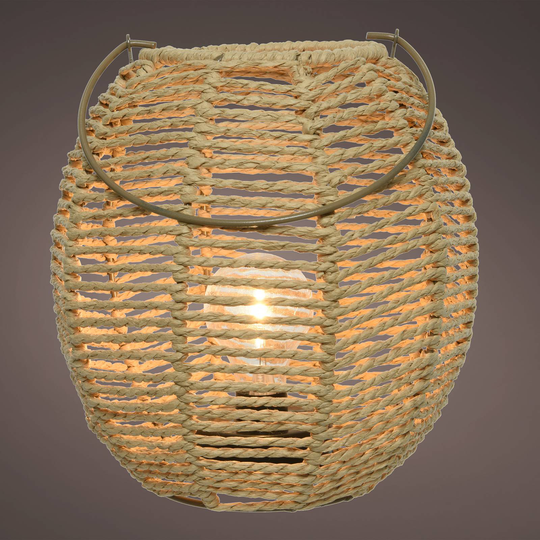 LED-bordslampa 898043, lykta, repfläta