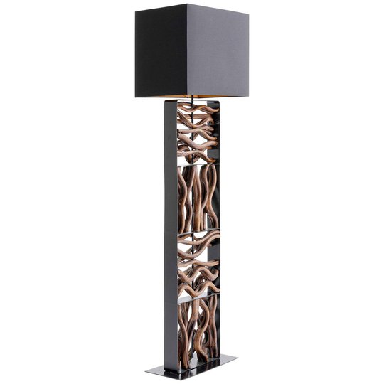 KARE Nature Wave golvlampa med trä
