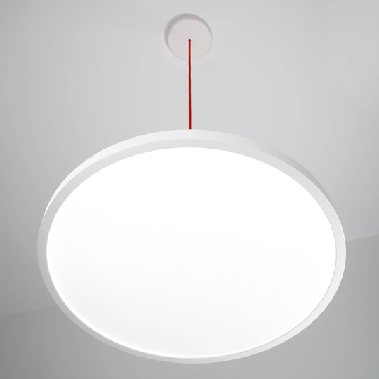 LED-hänglampa VIVAA 2.0 VTL Ø 60 cm kabel röd CCT