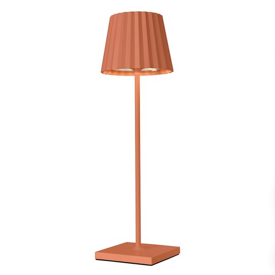 LED-bordslampa Troll för utomhusbruk, orange