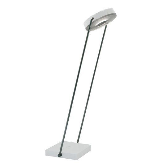LED-bordslampa TUNE-TS med touchdimmer, vit