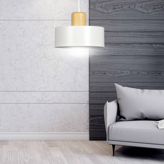 Pendellampa Tako, 1 lampa, vit