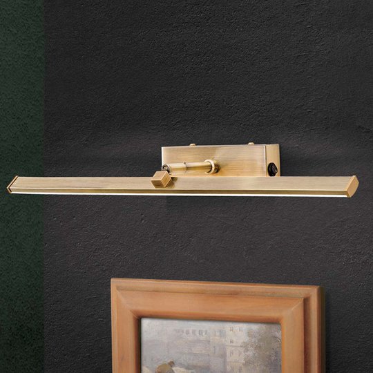 LED-bildlampa Suren i gammalmässing, 50 cm