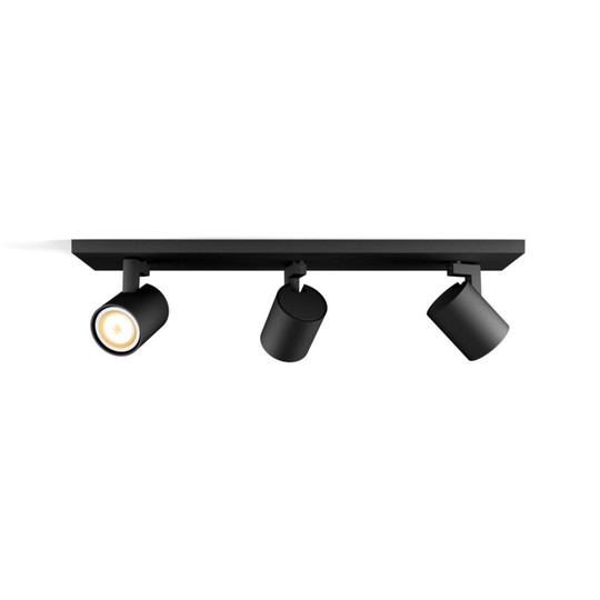 GU10 15W Runner Hue Spot Svart X3