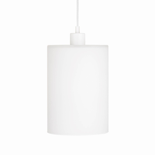 Hänglampa Soda med glasskärm vit Ø 18 cm