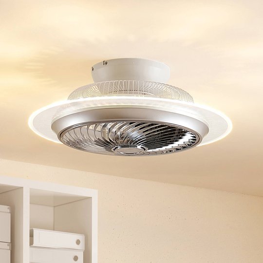 Lindby Yolina LED-takfläkt med ljus