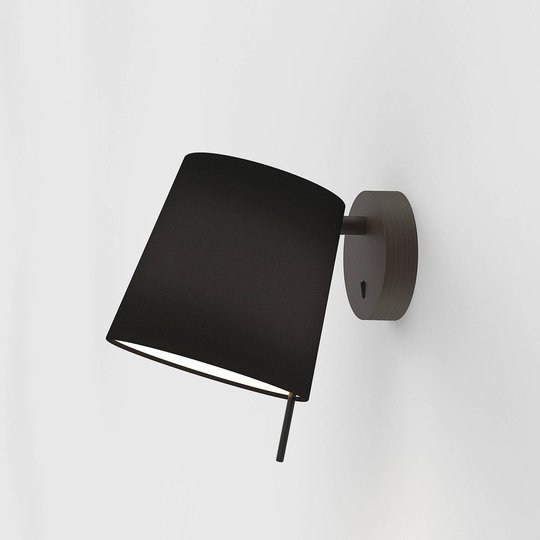 Vägglampa Mitsu Wall brons, skärm svart