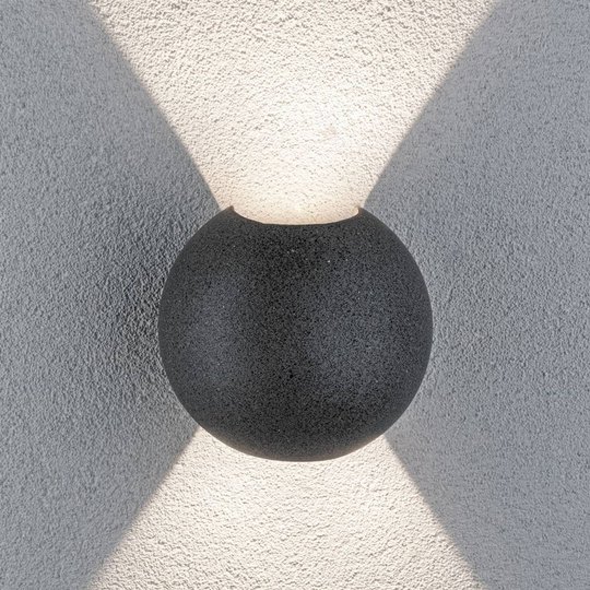 Paulmann Concrea LED-utomhusvägglampa, rund