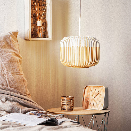 Forestier Bamboo Light XS pendellampa 27 cm vit