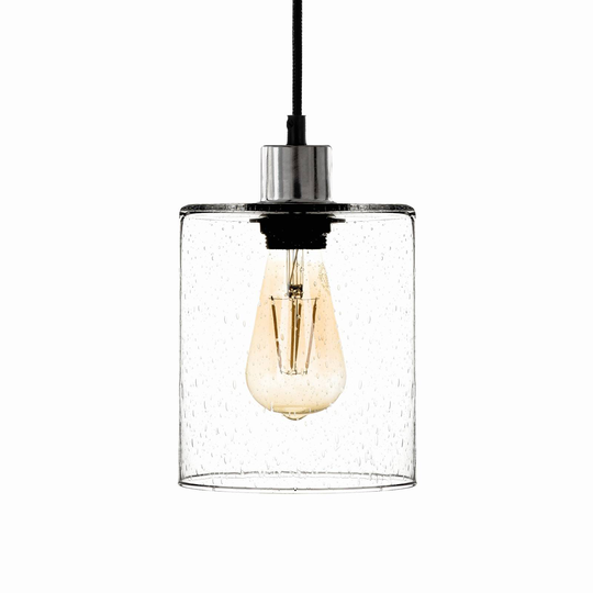 Pendellampa Soda med glasskärm klar Ø 15 cm