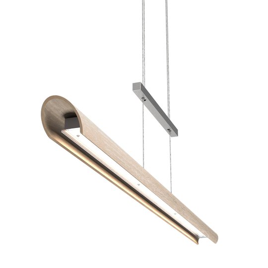 LED-pendellampa Colombia S, kalkbehandlad ek