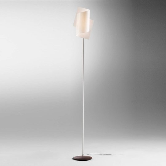 Ovanlig golvlampa Loop 150 cm, valnöt