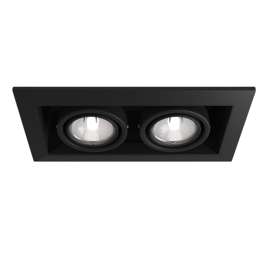 Atom 2-spot downlight (Svart)