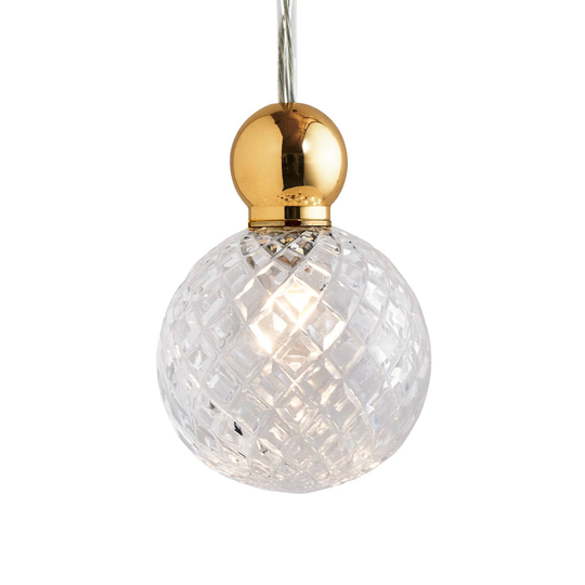 EBB & FLOW Uva M häng boll guld klar small check