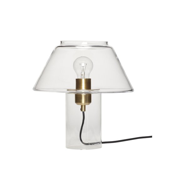 Hubsch bordslampa glas