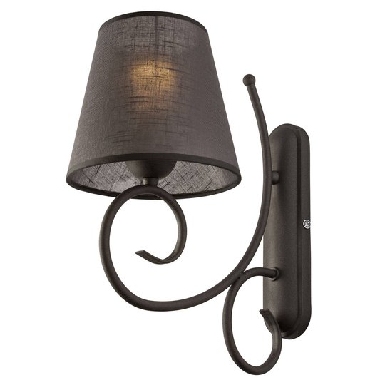 Textilvägglampa Midgrad, antracit