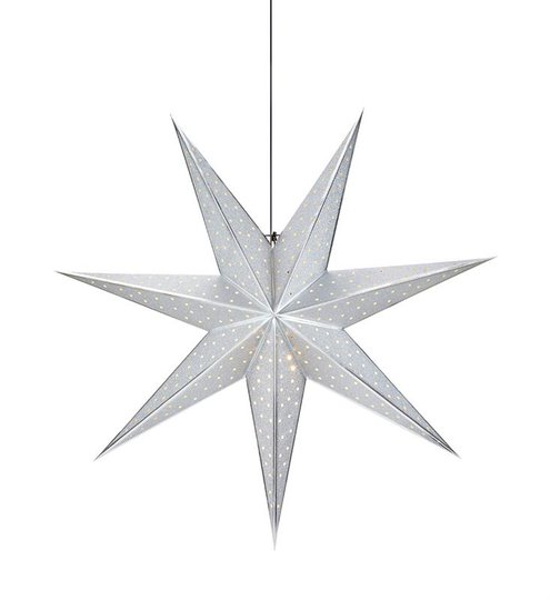 Glitter stjärna 45cm (Silver)