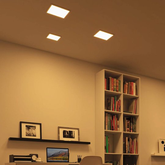 Paulmann LED-panel Areo ZigBee kantig vit 17,5 cm