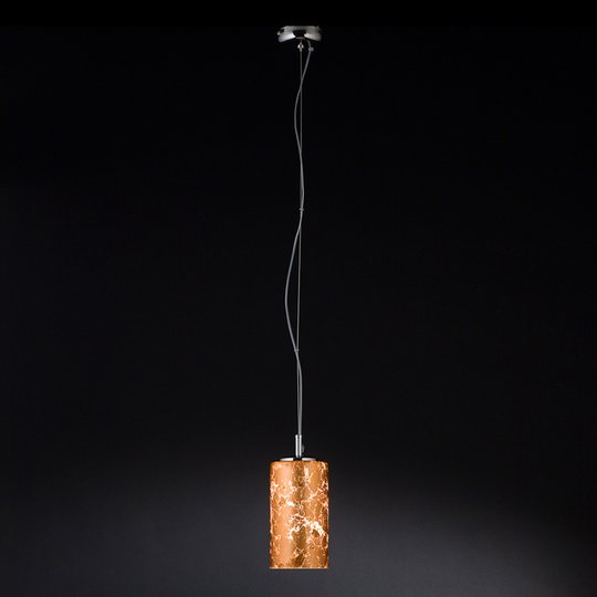 Hänglampa Brick med bladkoppar
