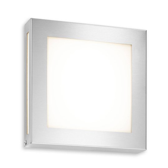 LED-utomhusvägglampa Legendo Mini, rostfritt stål