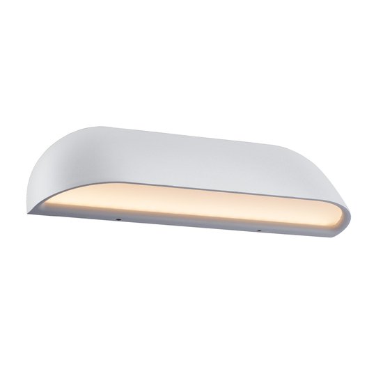 LED-utomhusvägglampa Front 26, vit