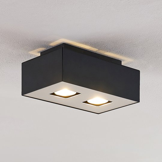 Lindby Kasi taklampa, 2 lampor, 24 x 14 cm