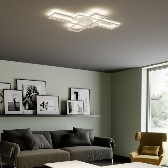 Lindby Tomke LED-taklampa i vitt, dimbar