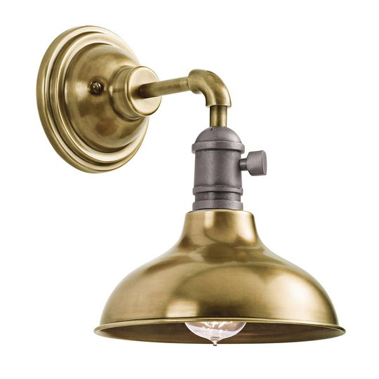 Vägglampa Cobson1 mässing