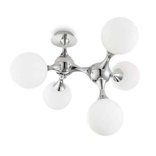 Taklampa Nodi Bianco 5 lampor E14