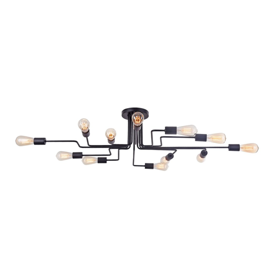 Gilbert plafond 12L (Svart)