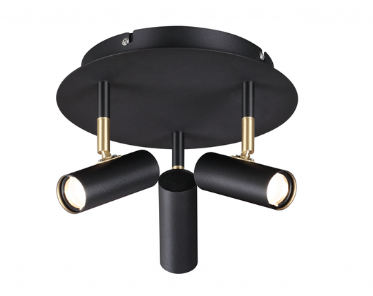 Athena LED rondell dimbar (Svart)