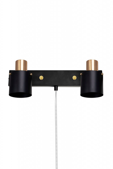 Vägglampa Clark (Svart)