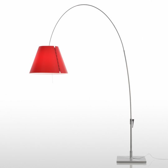 Luceplan Lady Costanza golvlampa D13E d, alu/röd