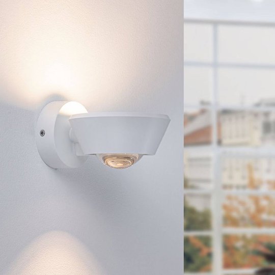 Paulmann Sabik LED-vägglampa vit matt