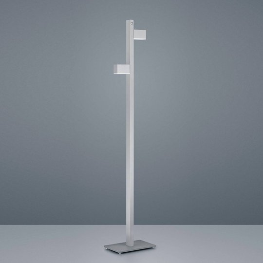 Helestra Arta LED-golvlampa nickel matt/krom