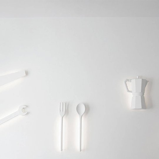 LED-vägglampa 2516D i gaffelform 2 700 K