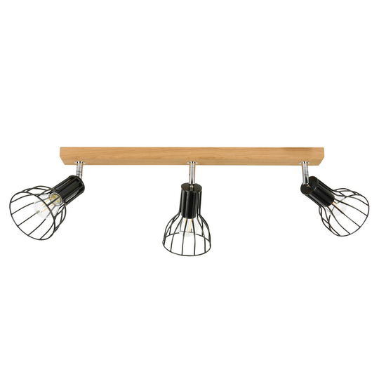 Envolight Aria taklampa, oljad ek, 3 lampor