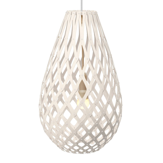 david trubridge Koura pendellampa 50 cm vit