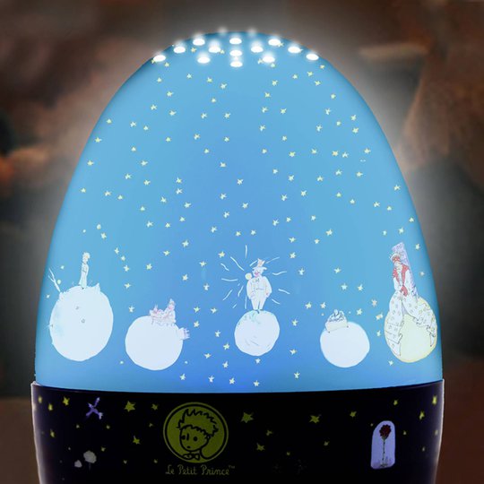 LED-nattlampa Lille prinsen, lykta med lekklocka