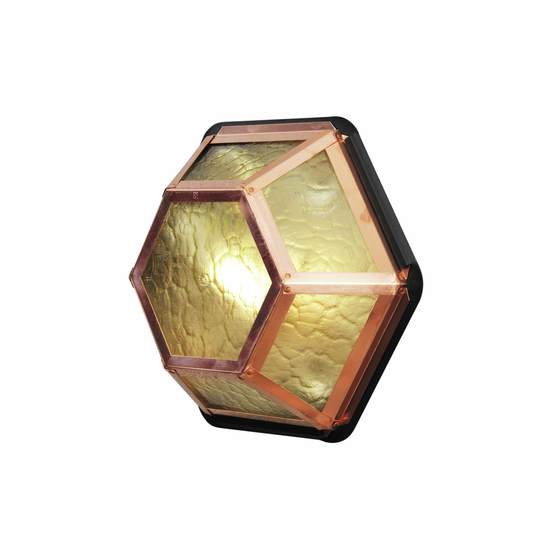 Castor väggplafond E27 koppar (Koppar)